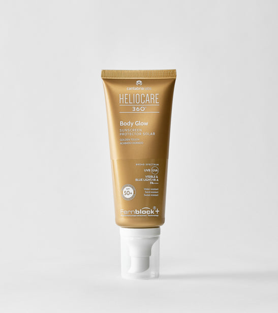 HELIO 360 GLOW SPF50+, 100 ML I Saules aizsarglīdzeklis ķermenim ar zeltainu spīdumu, 100 ML