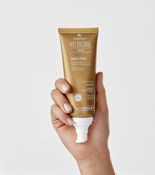 HELIO 360 GLOW SPF50+, 100 ML I Saules aizsarglīdzeklis ķermenim ar zeltainu spīdumu, 100 ML