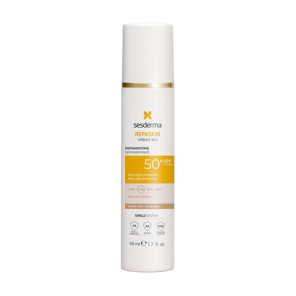 SESDERMA REPASKIN URBAN 365 Depigmenting SPF50+ 50ml | Saules aizsargkrēms pigmentācijas samazināšanai SPF50+, 50 ml