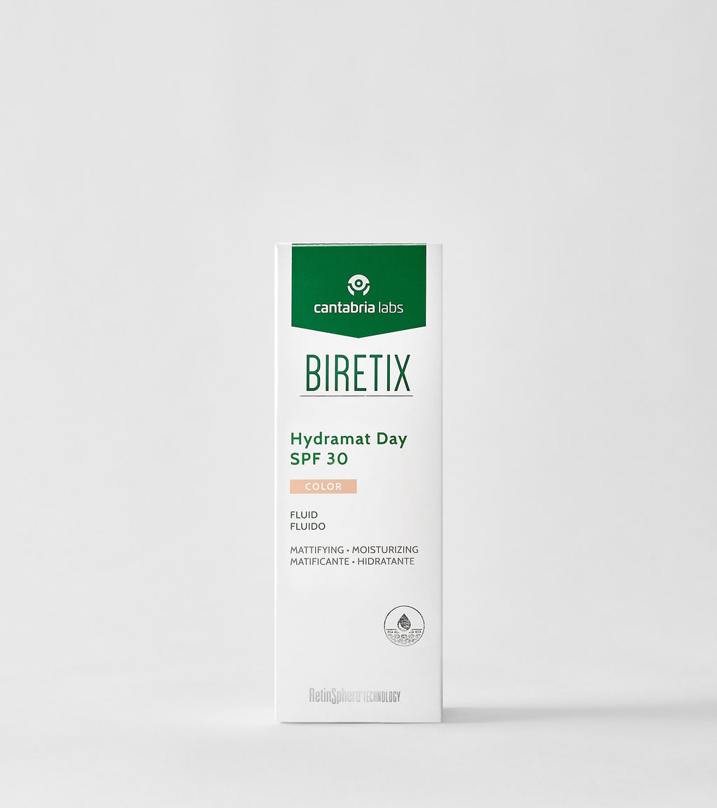 CANTABRIA LABS BIRETIX Hydramat Day SPF30 - COLOR, 50 ml | Hydramat Day SPF30 fluīds ar toni, 50 ml