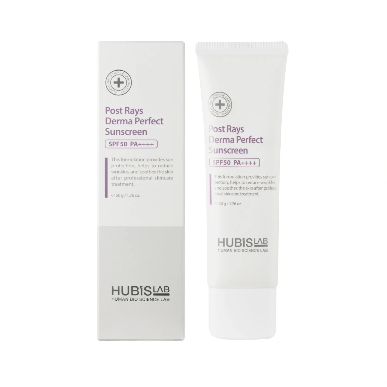 HUBISLAB Post Rays Derma Perfect Sunscreen SPF50, 50 g | Saules aizsargkrēms SPF50
