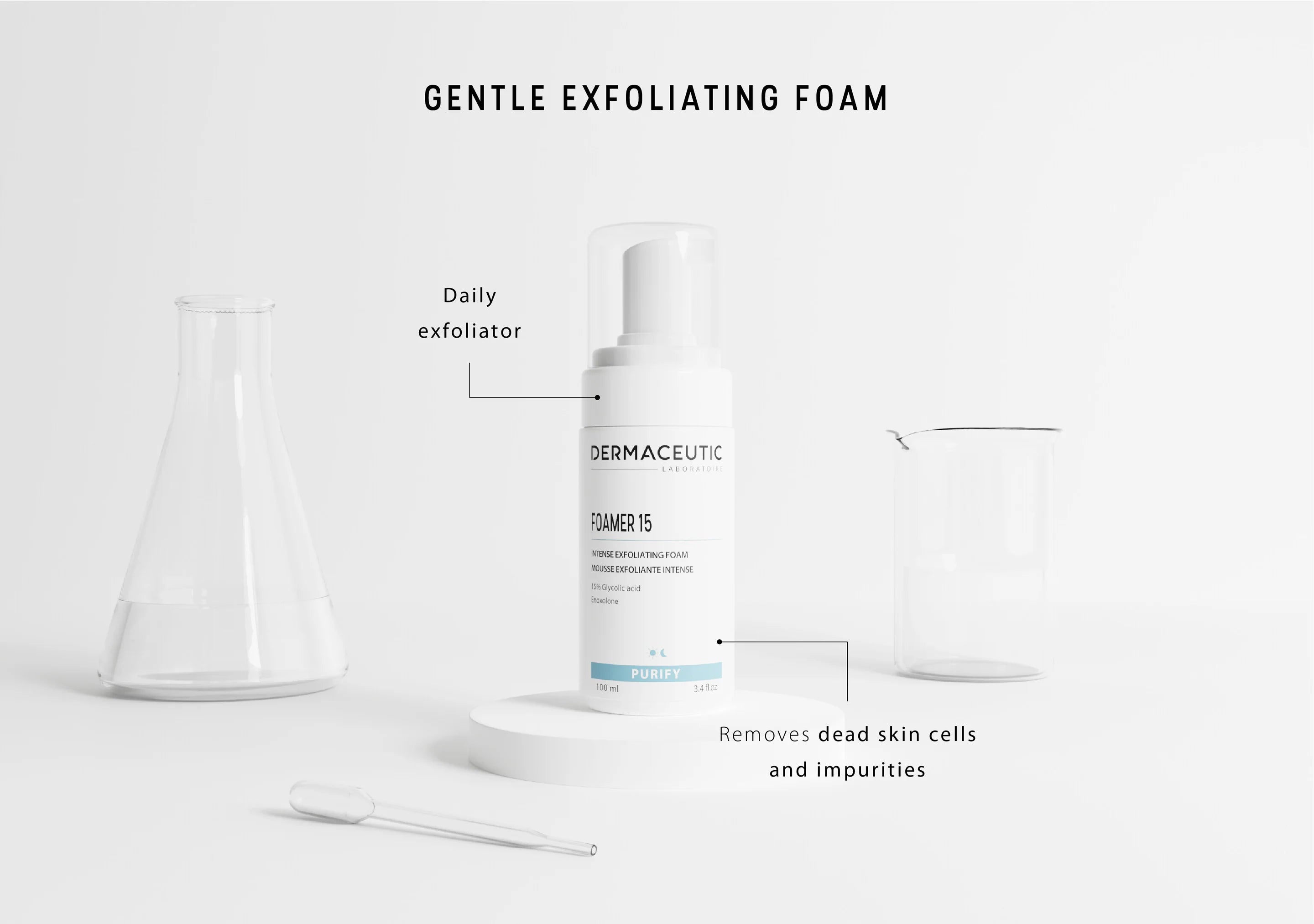 Dermaceutic Foamer 15 | putas ar glikolskābi