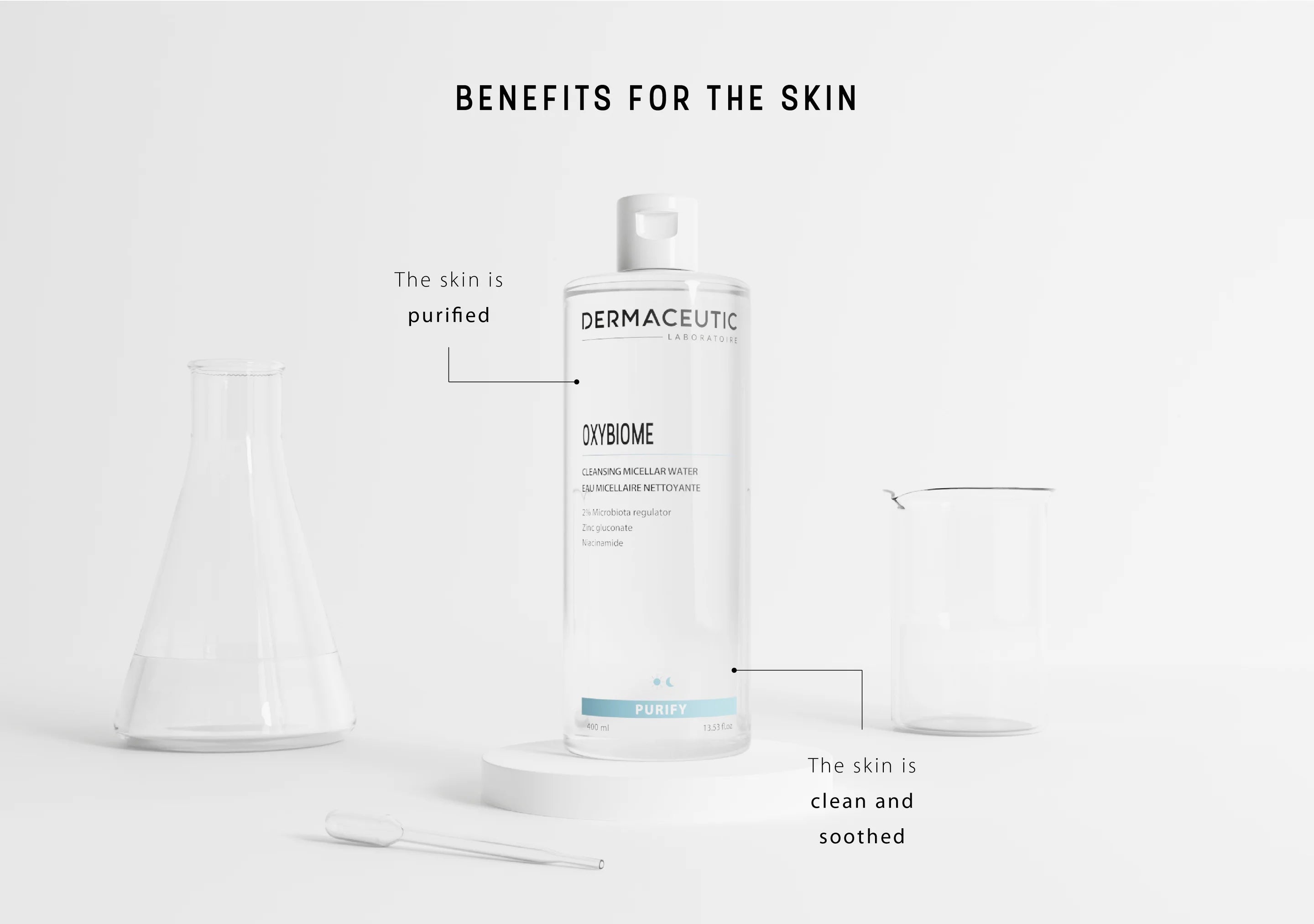 Dermaceutic Oxybiome micelārais ūdens | micelārais ūdens, 400ml