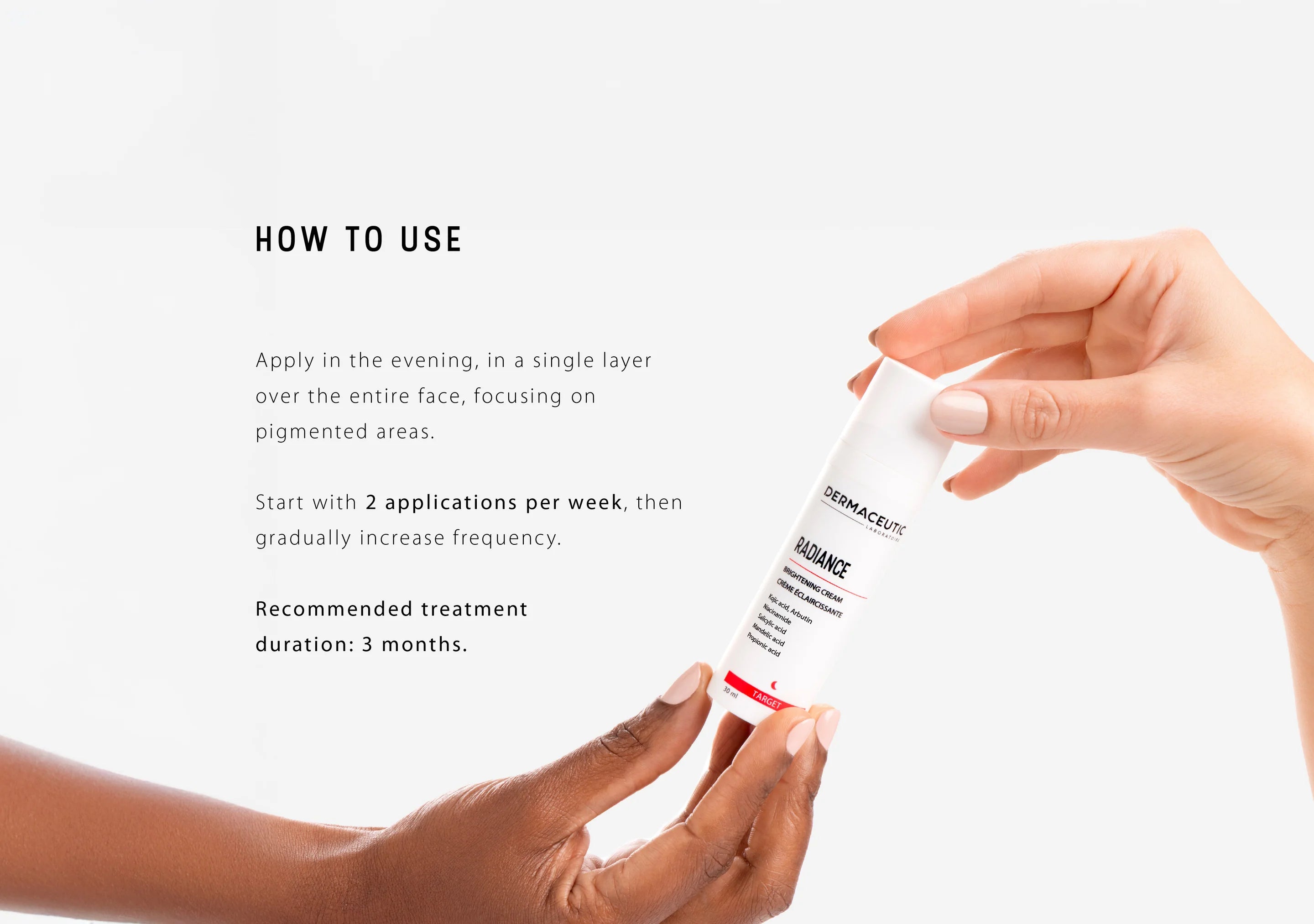 Dermaceutic Radiance Cream | depigmentācijas nakts krēms, 30ml