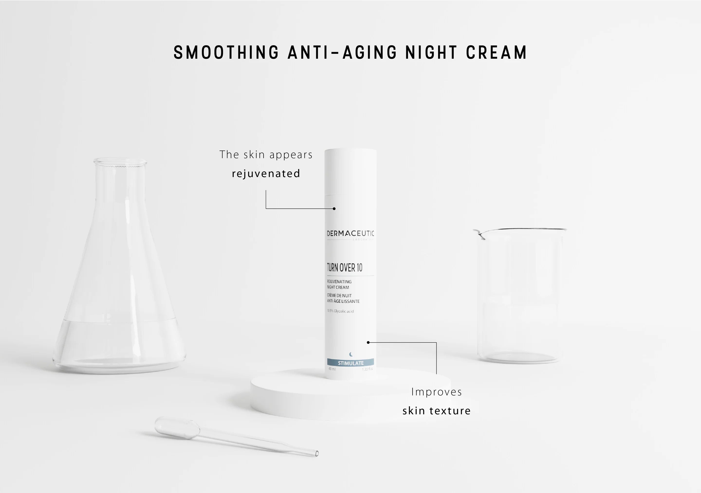 Dermaceutic Turn Over 10 | stimulējošs nakts krēms, 40ml