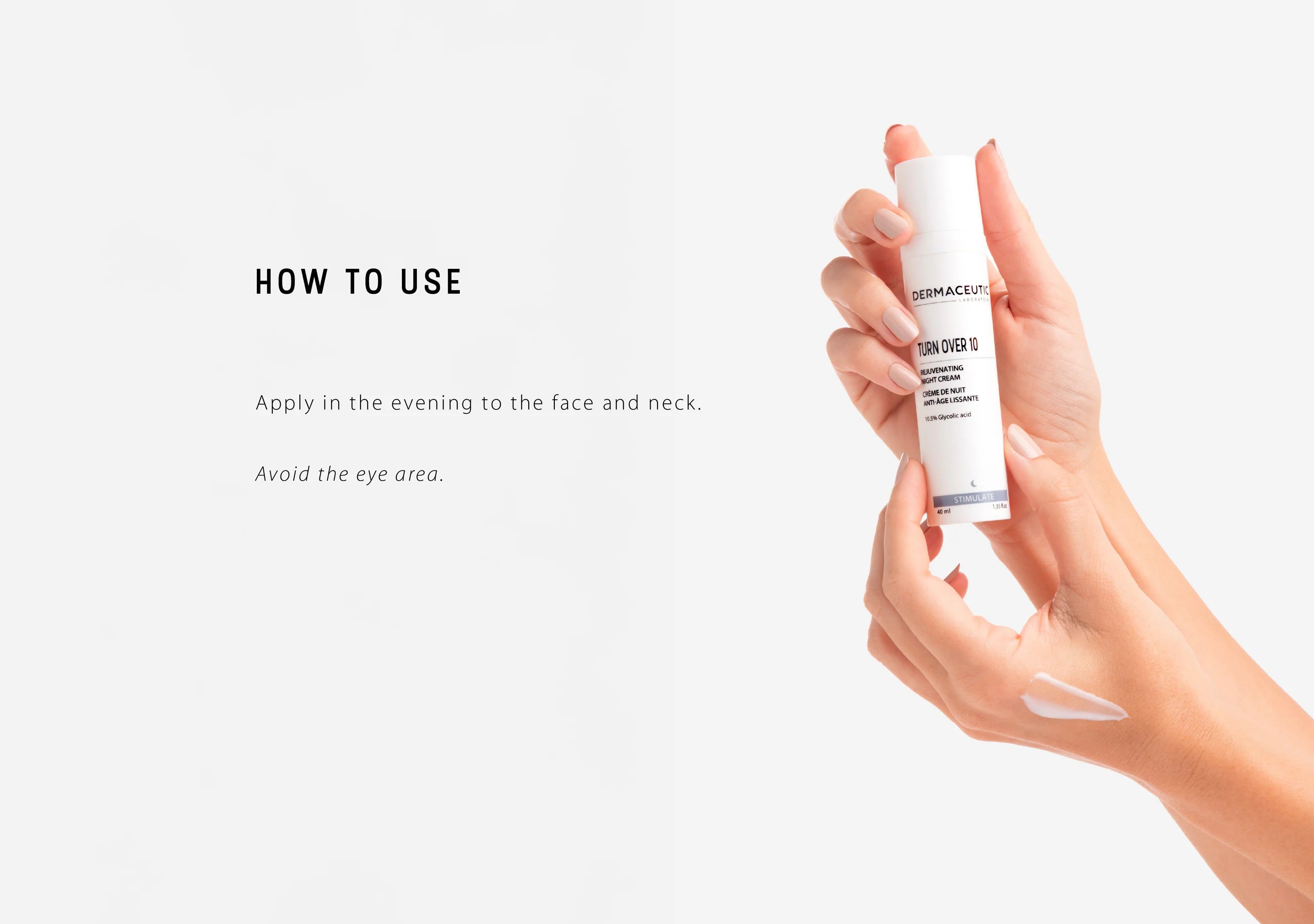 Dermaceutic Turn Over 10 | stimulējošs nakts krēms, 40ml