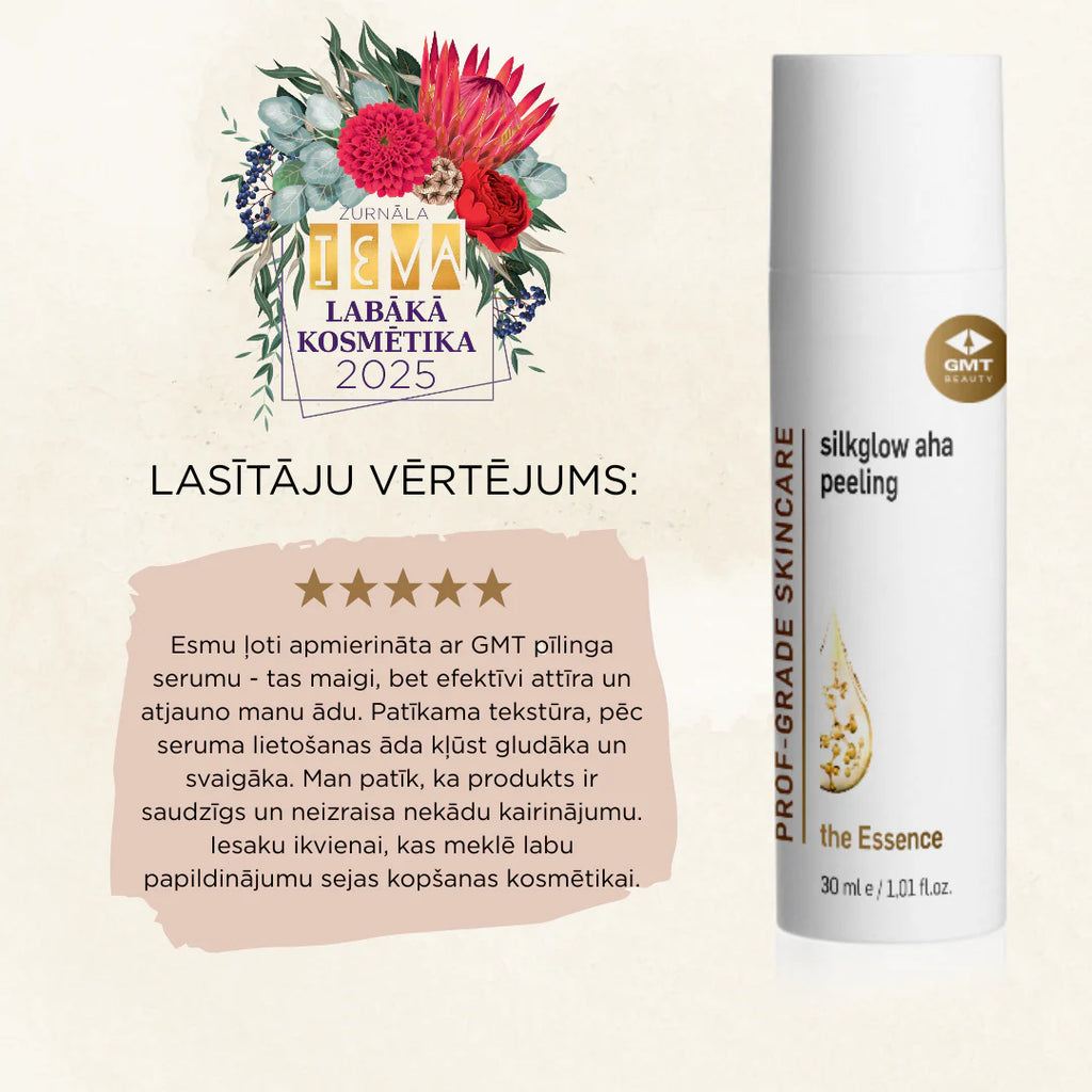 SilkGlow AHA peeling | mitrinošs AHA pīlings 30ml