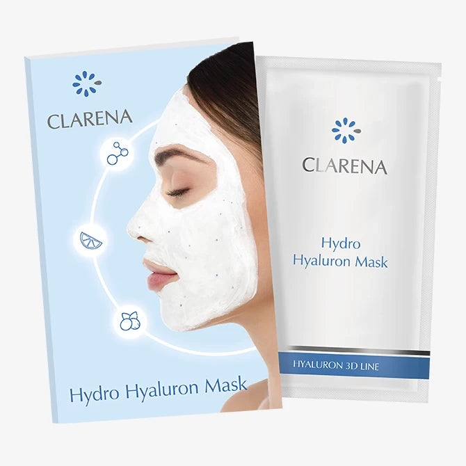 Clarena Hydro Hyaluron Mask | mitrinoša maska sausai ādai, 5 ml